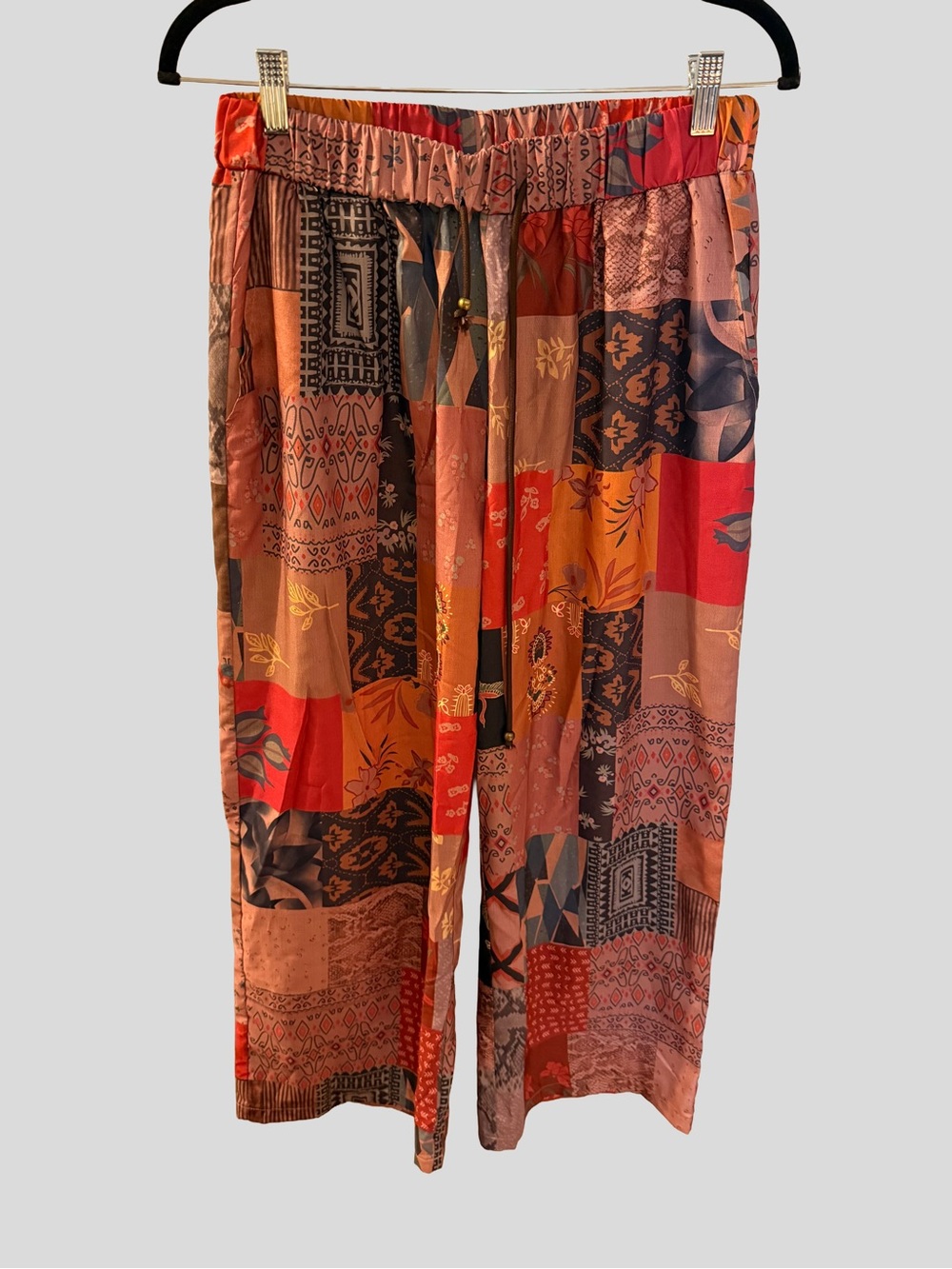 ✨ ✨ BOOHO SILKY PATCHWORK WIDE LEG PALAZZO PANTS ✨ ✨
